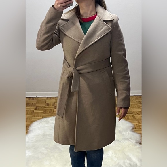 Calvin Klein belted beige coat - Picture 3 of 3